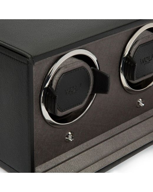 Wolf Black Cub Double Watch Winder