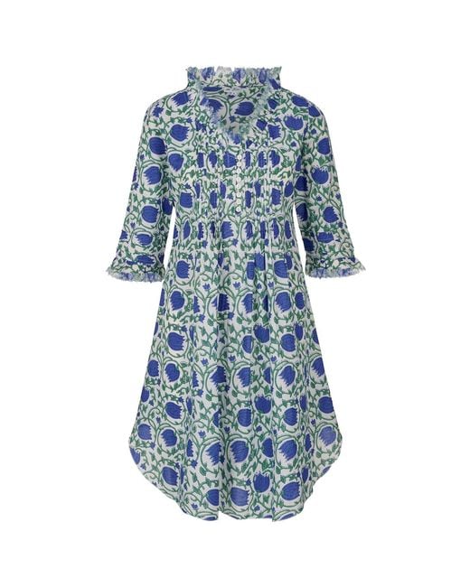 At Last Blue Annabel Cotton Tunic