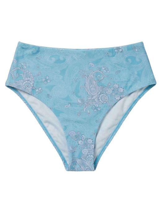 Lords of Harlech Blue Henrietta Paisley Explosion Swimsuit Bottom