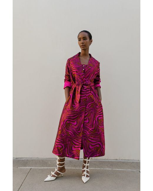 Andreeva Red Raspberry Marilyn Coat