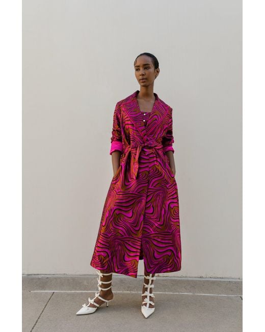 Andreeva Red Raspberry Marilyn Coat