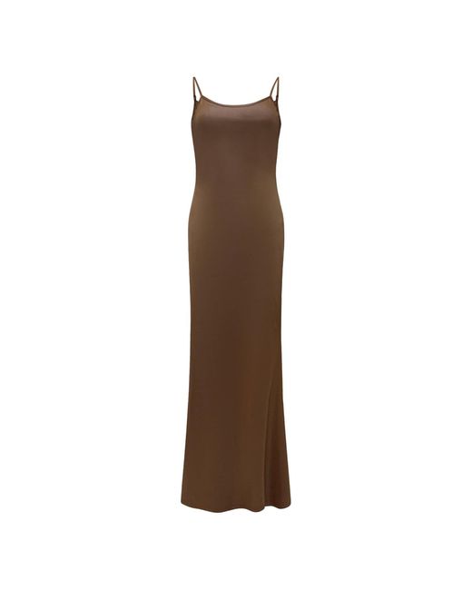 Chuks Collins Brown Collin Armless Mermaid Dress – Chocolate