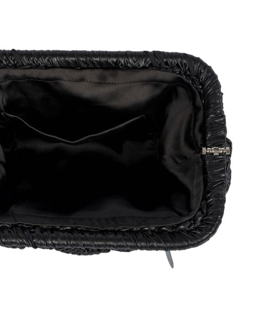 Springmoonatelier Black Puzzle Luxury Metallic Crochet Handbag