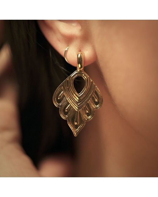 IN CAUDA VENENUM Metallic Sirius Earrings