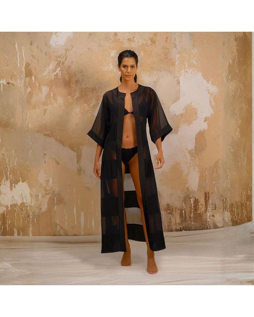 GLAM ON YOU Black Rhianna Robe
