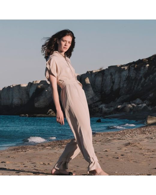 Mirimalist Natural Sand Jumpsuit Ecru