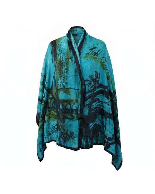 Saniya Khan Blue Long Road To Freedom Scarf