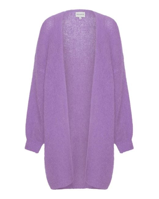 American Dreams Purple Lee Midi Cardigan Lilac