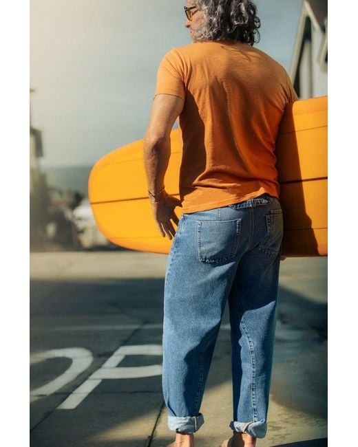 &SONS Trading Co Blue Switchback Jean Washed for men