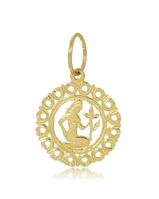 Maya Brenner Metallic Zodiac Pendant