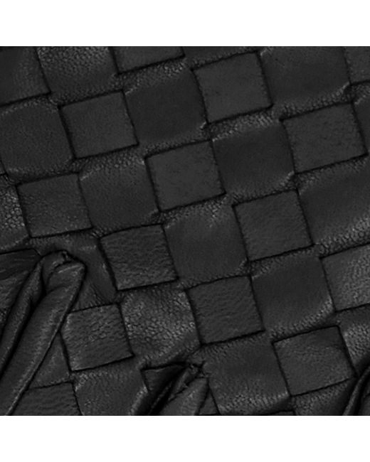 1861 Glove Manufactory Black Amalfi Nappa Leather Gloves for men