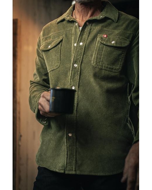 &SONS Trading Co Green Sunday Shirt Corduroy Army for men