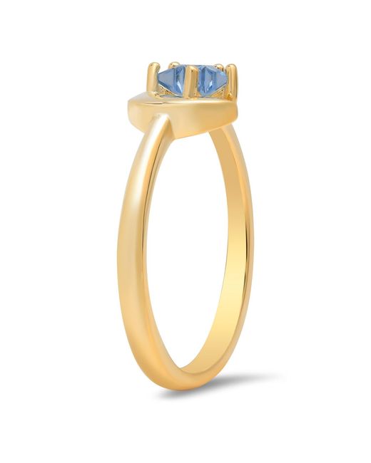 Kylie Harper Metallic Celestial Star & Moon Ring