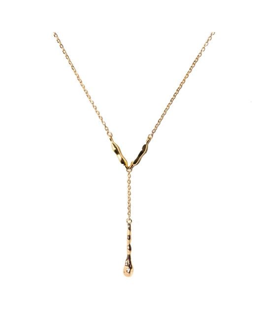 Studio Baloge Metallic Molten Line Necklace