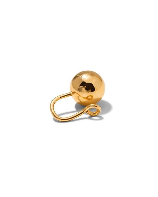 Jaredjamin Metallic Orbita Floating Sphere Ear Cuff