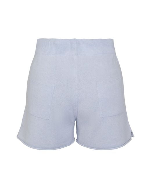 tirillm Blue Nina Knitted Lounge Shorts, Light
