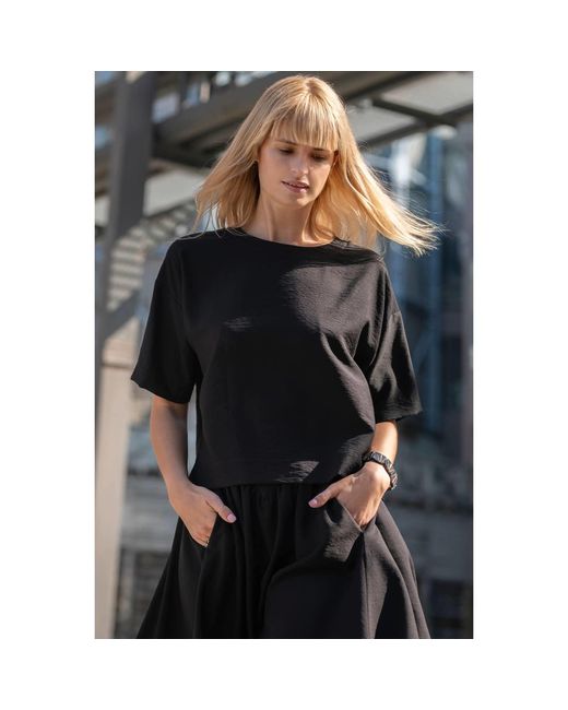 Oh!Zuza Black Echo Oversized T-Shirt