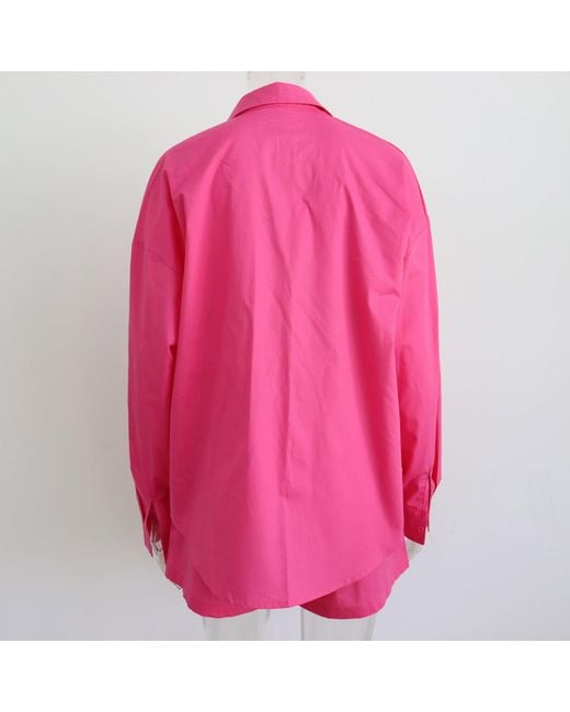 Lula-Ru Pink Lucy Cotton Shirt