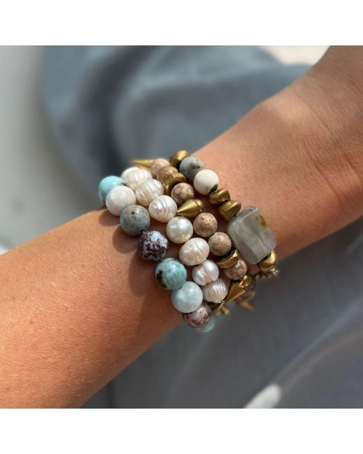 Rachel Nathan Metallic Remix: Larimar Bracelet