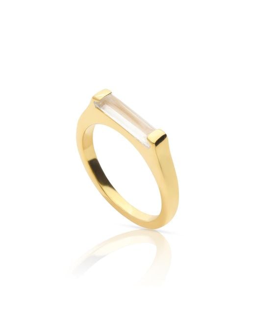 Preeti Sandhu Metallic 14K Plated Slim Stacking Ring