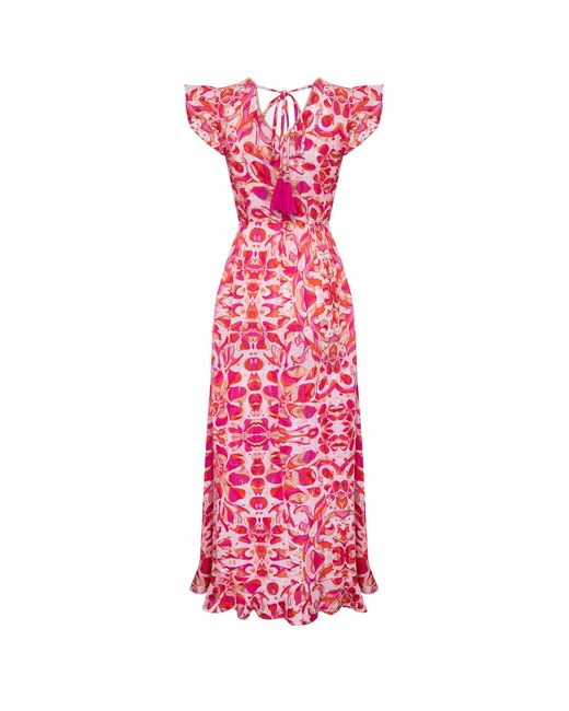 Sophia Alexia Pink Floral Fusion St Lucia Maxi Dress