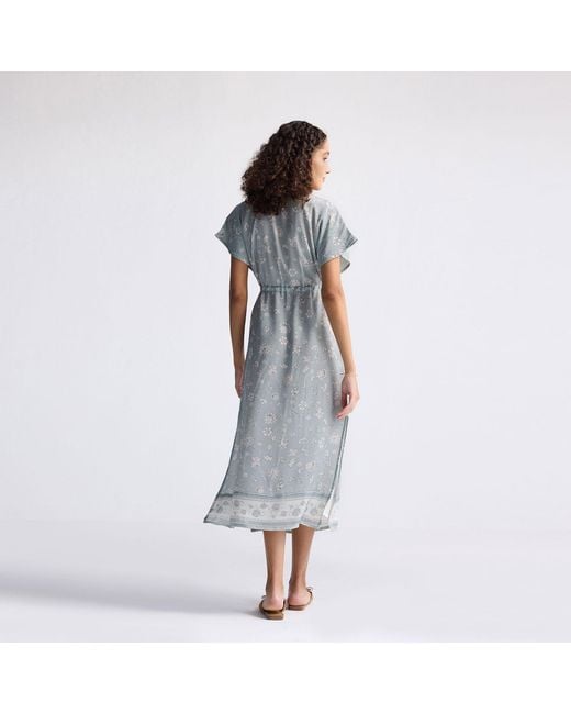 REISTOR Gray Gathered Maxi Dress