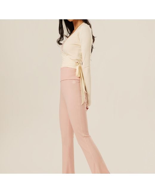 Be Athletica White The Ultimate Ballet Wrap-Top