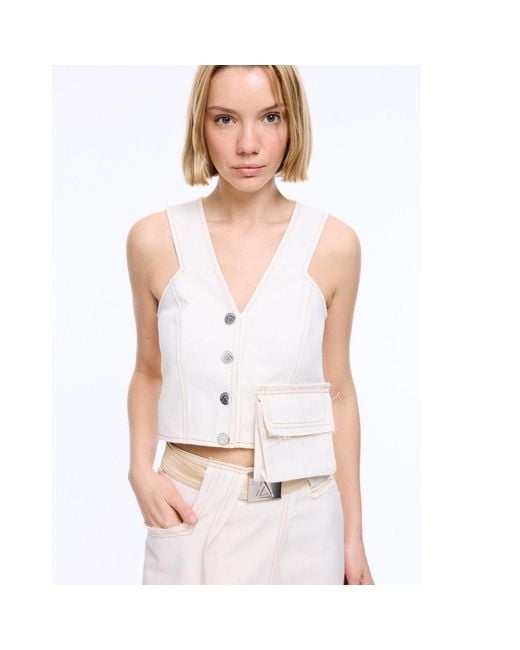 Mirimalist Natural Neutrals Papyrus Canvas Vest