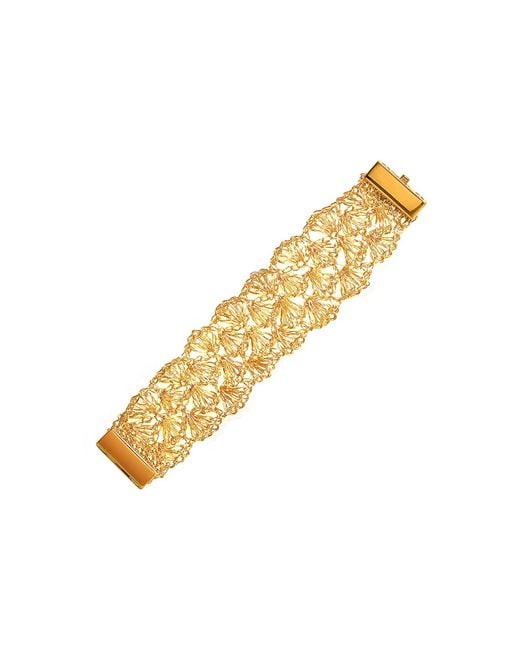Lavish by Tricia Milaneze Metallic All Shells Handmade Bracelet