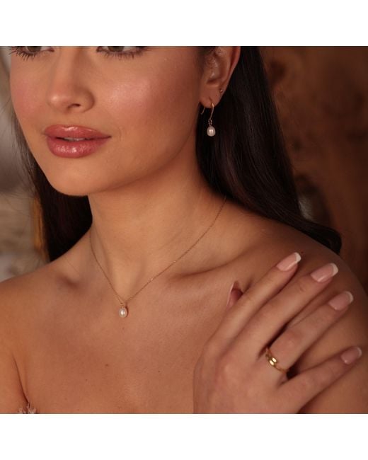 Esterah Metallic Freshwater Pearl Necklace