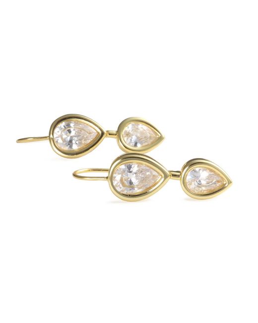 Hye Jane Jewelry Metallic Roma Double Pear Earrings