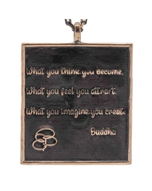 Ebru Jewelry Black Good Luck Lord Ganesha Pendant Chain Necklace