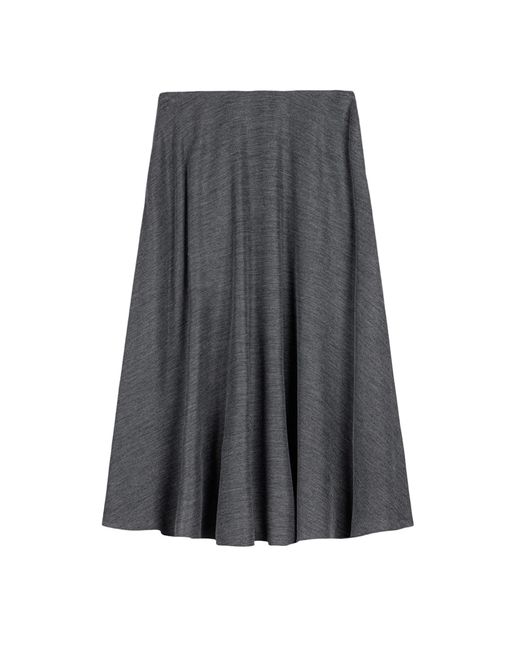 Nocturne Gray Flowing Midi Skirt
