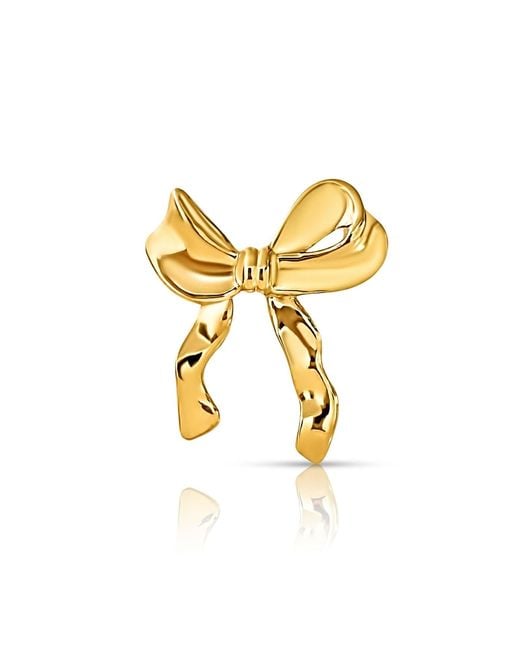 Ellie Vail Jewelry Metallic Belle Bow Brooch