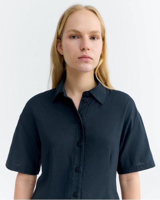 Thinking Mu Blue Fish Roberta Hand Embroidered Jumpsuit