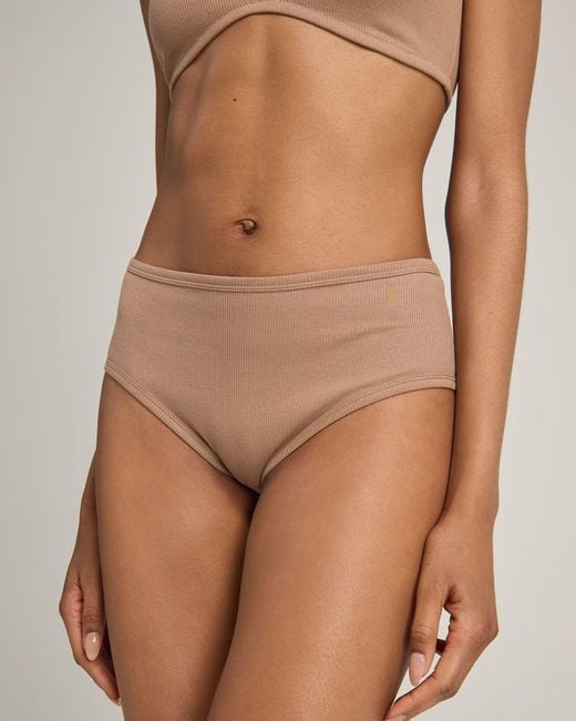 Nudea White Neutrals The Organic Cotton Midi Brief 2 Pack