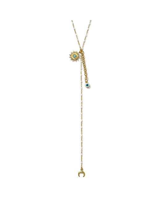 Alexie of Athens Metallic Paros Stargaze Bead Lariat