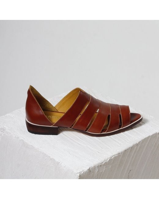Mafalda Brown Gisele Terracotta Sandals
