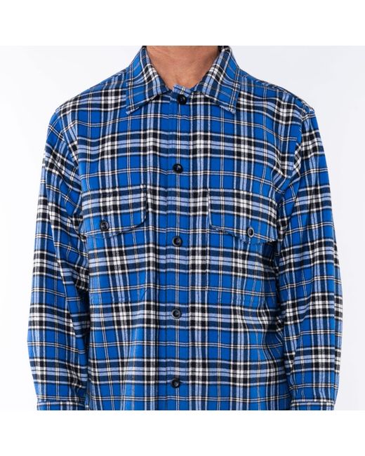 Ariko Blue Heavy Bucky Flannel for men