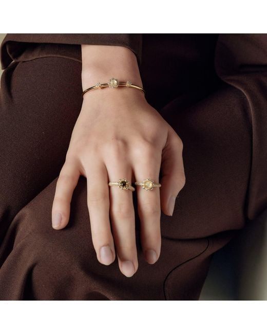 Freqnc Atelier Metallic Eight Petals Ring