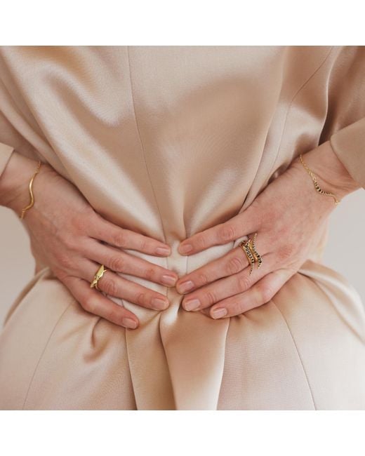 Linda Fiore Metallic Swirl Ring