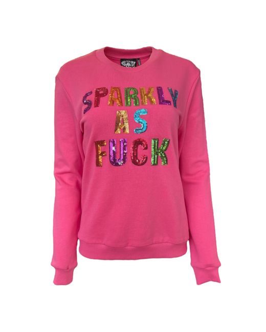 Any Old Iron Pink Sparkly As Fuck Sweatshirt for men