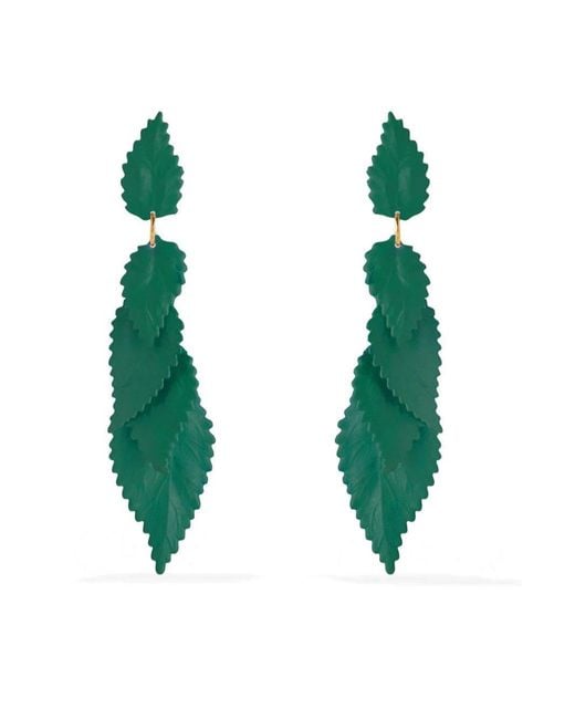 Pats Jewelry Green Branch Earrings