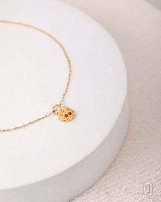 The Jewelz Metallic Eraya Bloom Padlock Mama Pendant