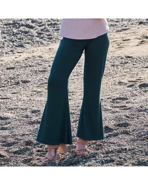 Italia A Collection Blue Bamboo Flares
