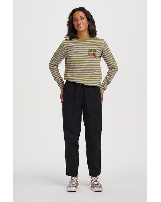 Sugarhill Black Rowan Cotton Trousers