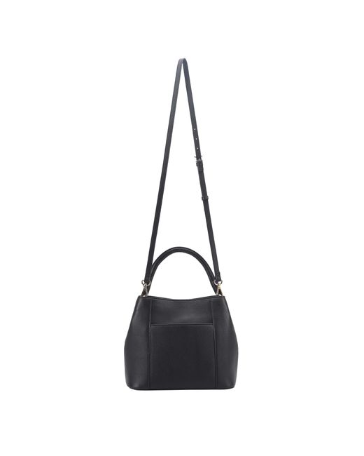 Paul Costelloe Black Rosa Leather Bag