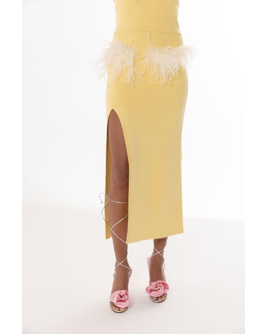 Andreeva Yellow Vanilla Knit Skirt