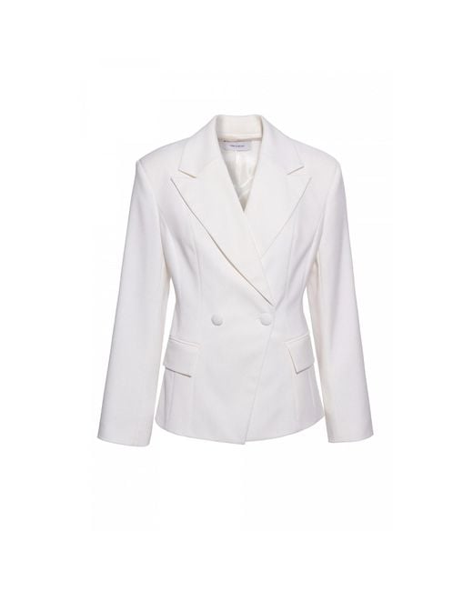 AGGI by HALEWSKI White Roksana Off X Shaped Blazer