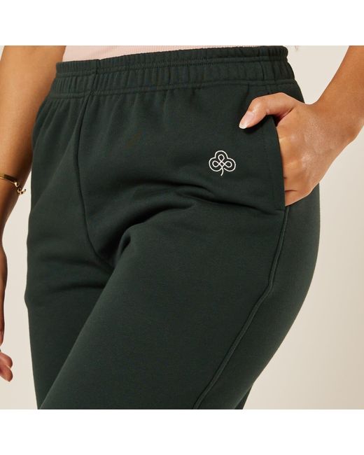 Be Athletica Green Varsity Athletica Wide-Leg Pants